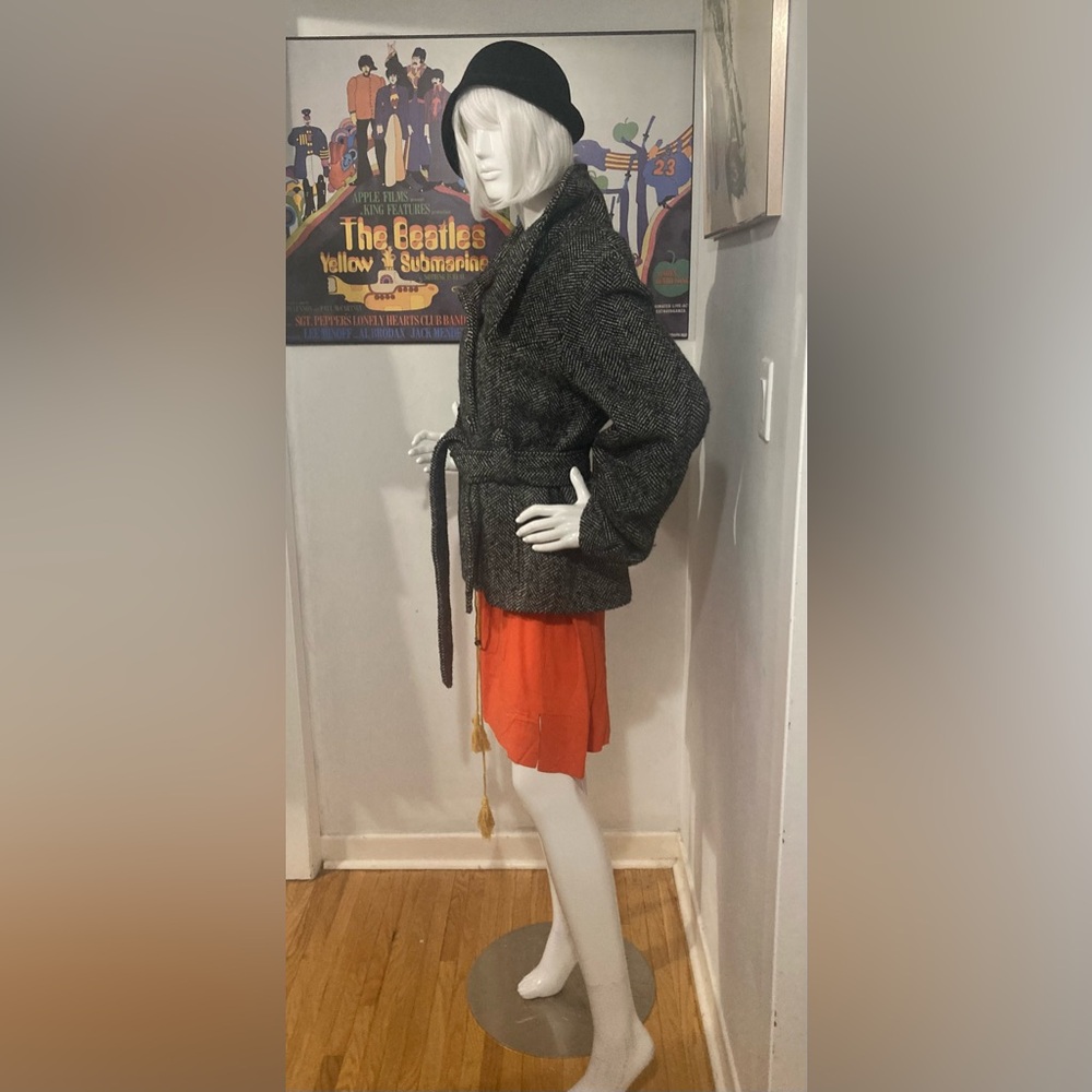 Vintage Y2K Curated 1920s Theme Outfit - Coat, Hat, Gloves, Dress, Accessories - Picture 15 of 15